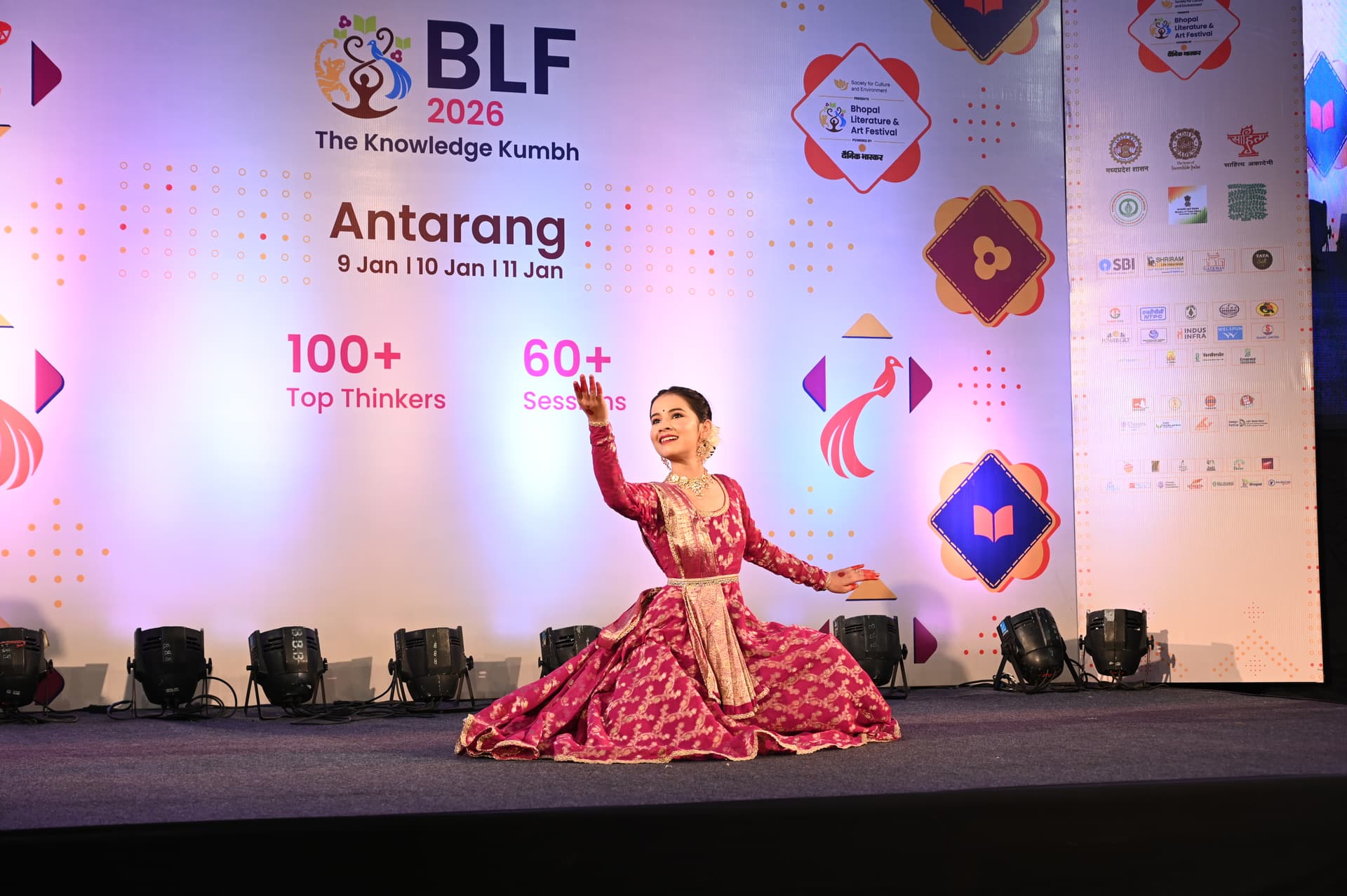 Niral performing Kathak at BLF 2026